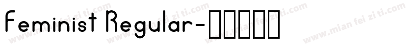 Feminist Regular字体转换
